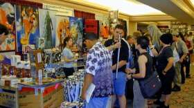The dealers' room from a previous CONjure convention.