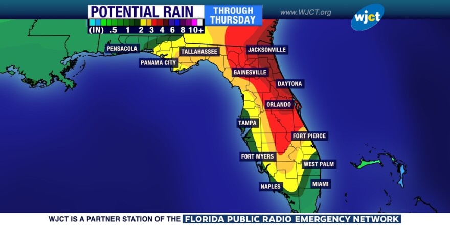 rainfall map