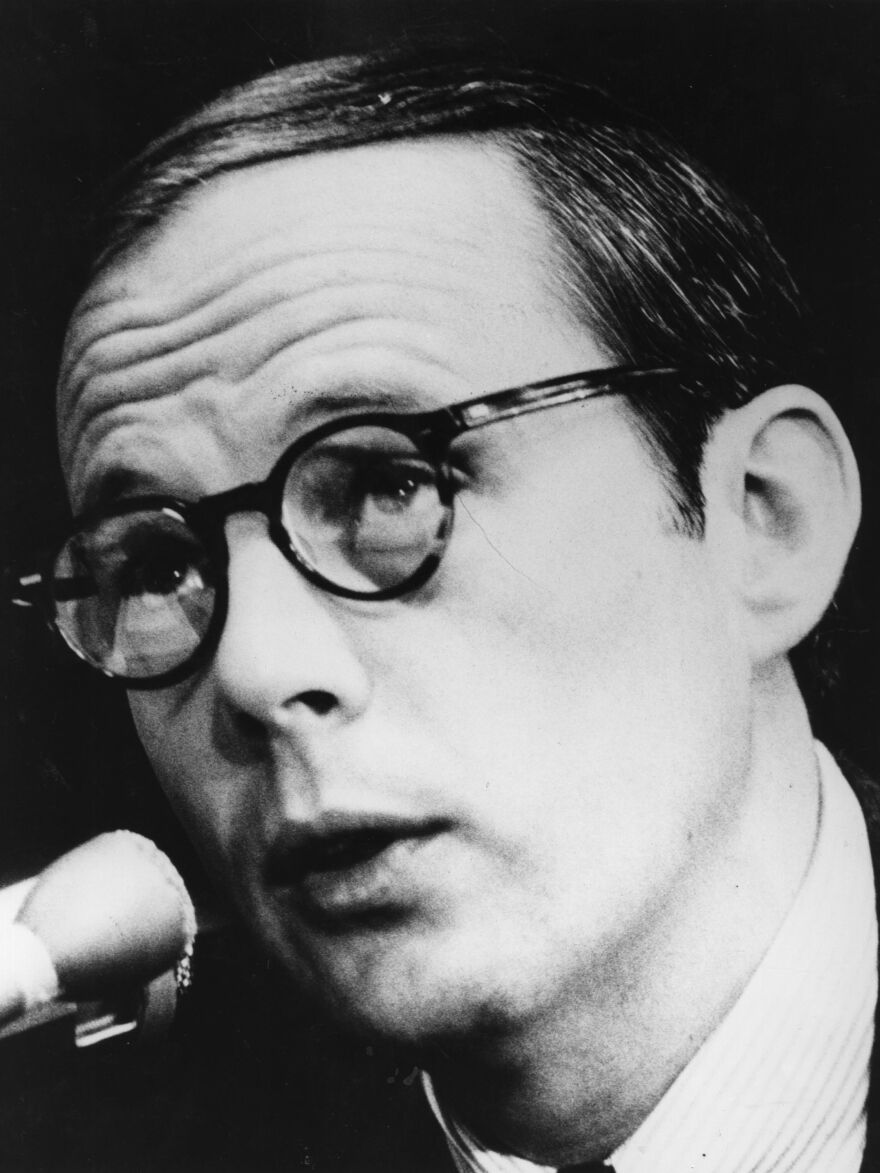 John Dean, former counsel to President Nixon, speaks during questioning by members of the Senate Committee investigating the Watergate scandal on June 28, 1973 in Washington, D.C.