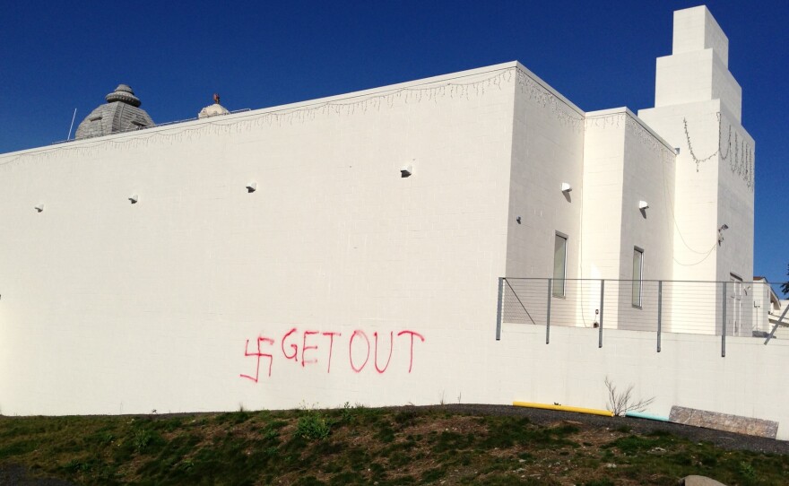 Vandalism at Bothell Hindu Temple and Cultural Center.