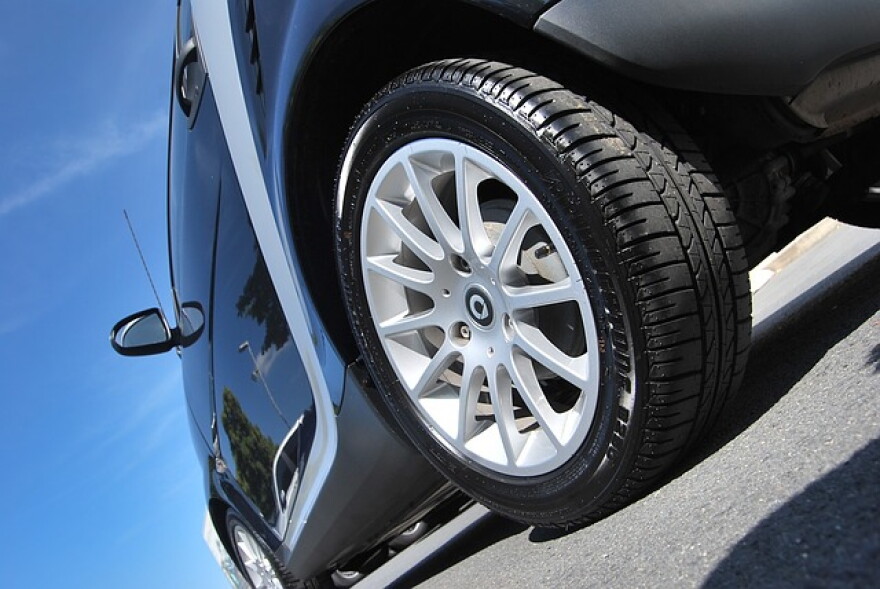 This is a picture of a car tire