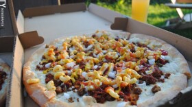 Vegan pizza and other meals are available for pick-up from New Ethic Vegan Pizza.