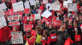 The Indiana Political Action Committee For Education is the political arm of the state's largest teachers union, which helped plan a massive rally of teachers at the statehouse last November.