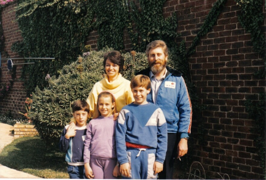 This 1987 photo is the last one to show the family before Martin fell ill. He is at the right.