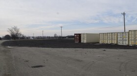 Containers set up at 2012 W. College Ave. 