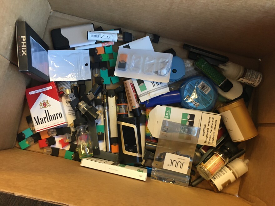 Don't Toss That E-Cig: Vaping Waste Is A Whole New Headache For Schools and Cities | KERA News Don't Toss That E-Cig: Vaping Waste Is A Whole New Headache For Schools and Cities | KERA News