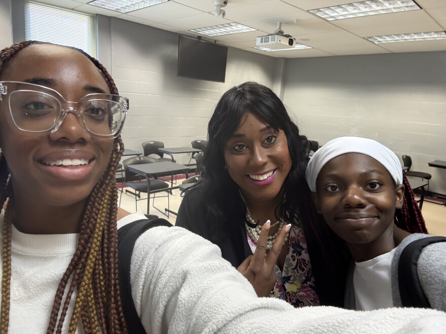 K'Mari Greene (far left) chronicled the life of a North Carolina superior court judge. She said the course has been an enriching experience.