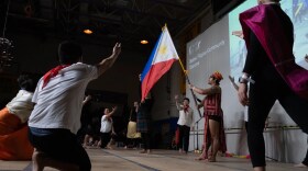 The Bethel Filipino Community Dancers perform at the Cama-i Dance Festival in Bethel on March 16, 2024.