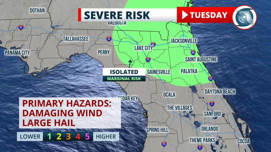 Tuesday Severe Storm Risk