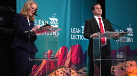 Democrat Kris Mayes and Republican Warren Petersen debate Wednesday night in the race for attorney general.