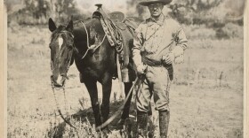 Theodore Roosevelt on the roundup. (Photo Courtesy Houghton Mifflin Harcourt)