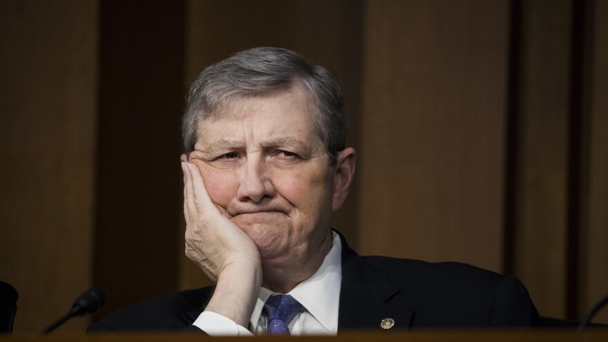 Sen. John Kennedy, R-La., pictured on December 6, 2017, in Washington, D.C., questioned Matthew Petersen in a video that went viral, precipitating Petersen's withdrawal from the judicial nomination process.