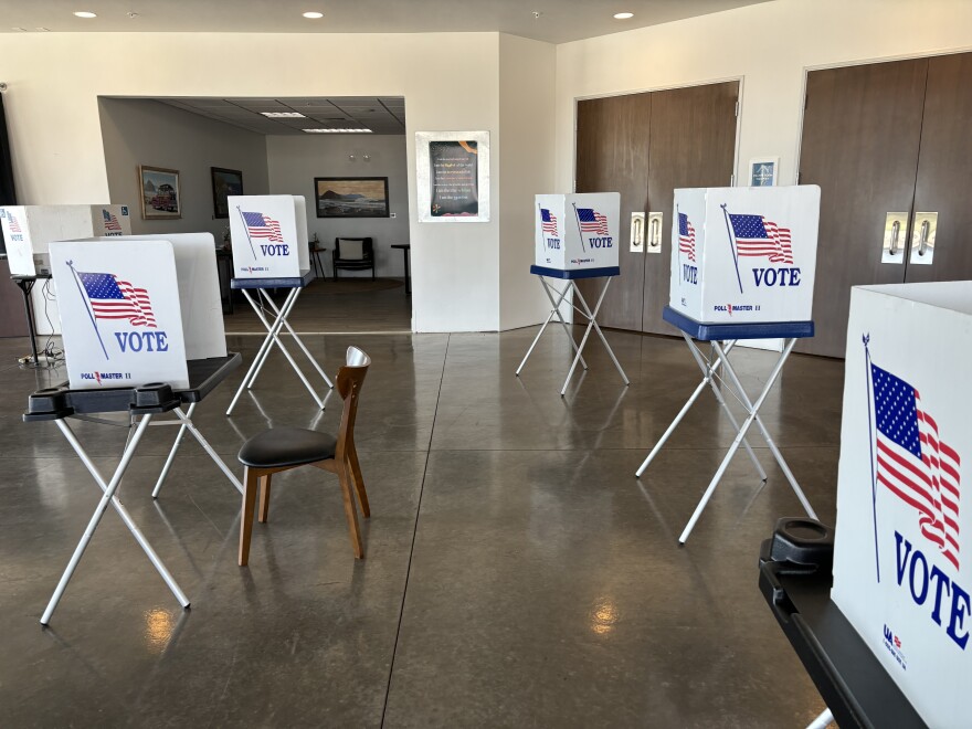 Polling station in San Luis Obispo County, California.