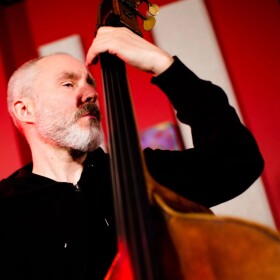 Reid Anderson of The Bad Plus performs in the KNKX studios.