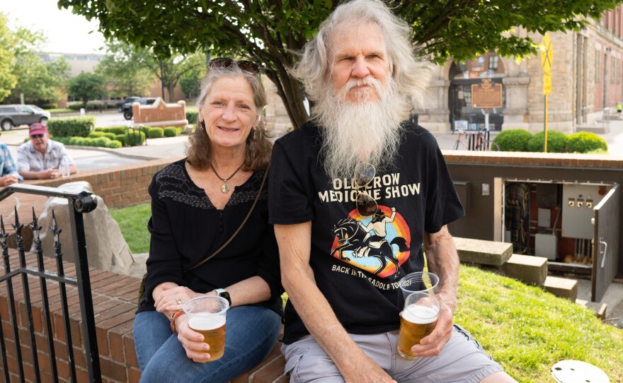 Attendees at IndieCraft on Friday, May 19, 2023 in Springfield, Ohio (Ruthie Herman for WYSO)