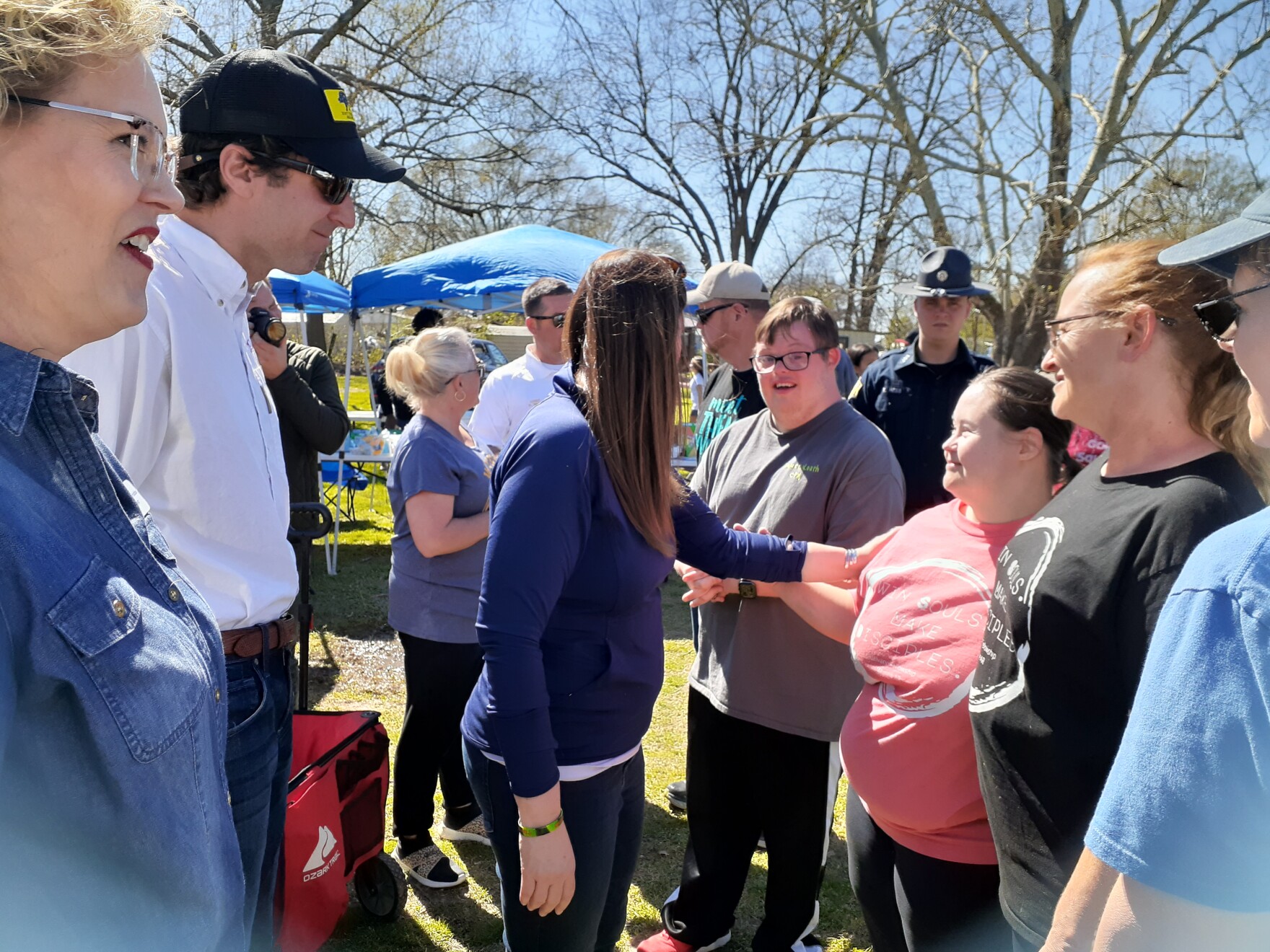 Arkansas governor surveys tornado damage in Wynne