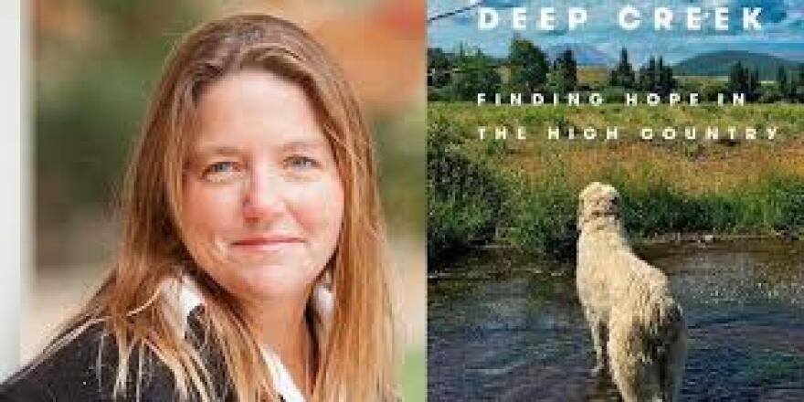 Pam Houston and the cover of her latest work.