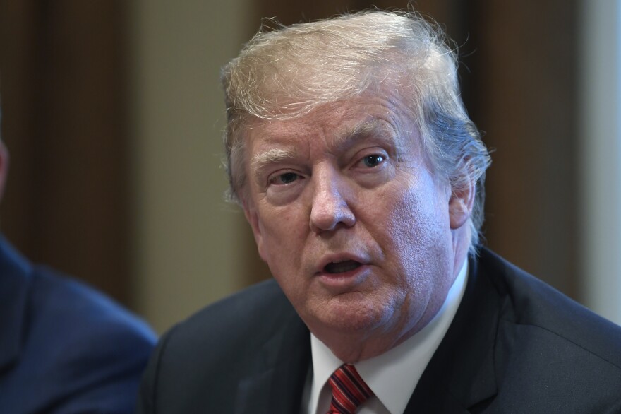 President Trump told reporters on Wednesday that he was "not inclined" to adhere to a demand from a congressional Democrat for the IRS to hand over copies of the president's tax returns.