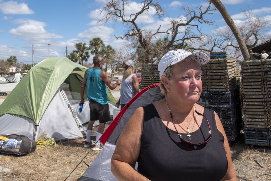 Sandy arrived on San Carlos Island the day after Ian made landfall to check on a patient of hers. She discovered that dozens of shrimpers and their families had yet to receive any aid.