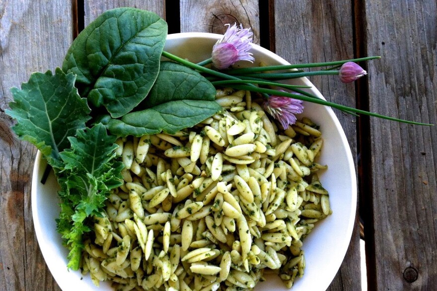 Make a quick meal with pesto by tossing it with pasta, or enjoy it as a pizza sauce.