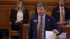 Representative Drew Peterson of Salem speaks in favor of HB 1044 on the House floor on Monday, January 26, 2026. 