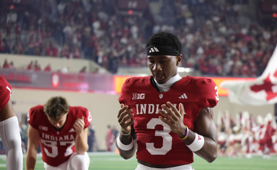 Photos from Indiana's Friday night win over Northwestern at Memorial Stadium. 