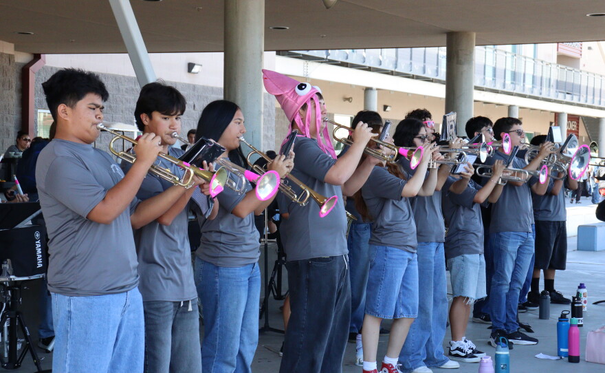 The GRHS band performed at Thursday's celebration.