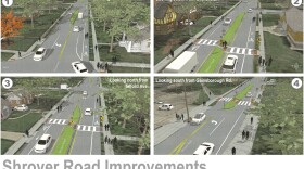 Renderings of Oakwood's Shroyer Road construction plans.