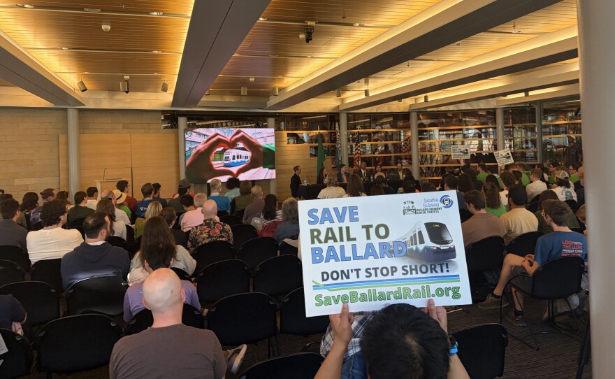 Sound Transit held a public meeting on May 5, 2026, about plans for the light rail extensions in Seattle, including Ballard.