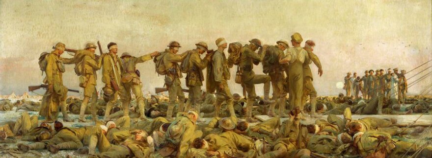 An image of the painting "Gassed" by John Singer Sargent