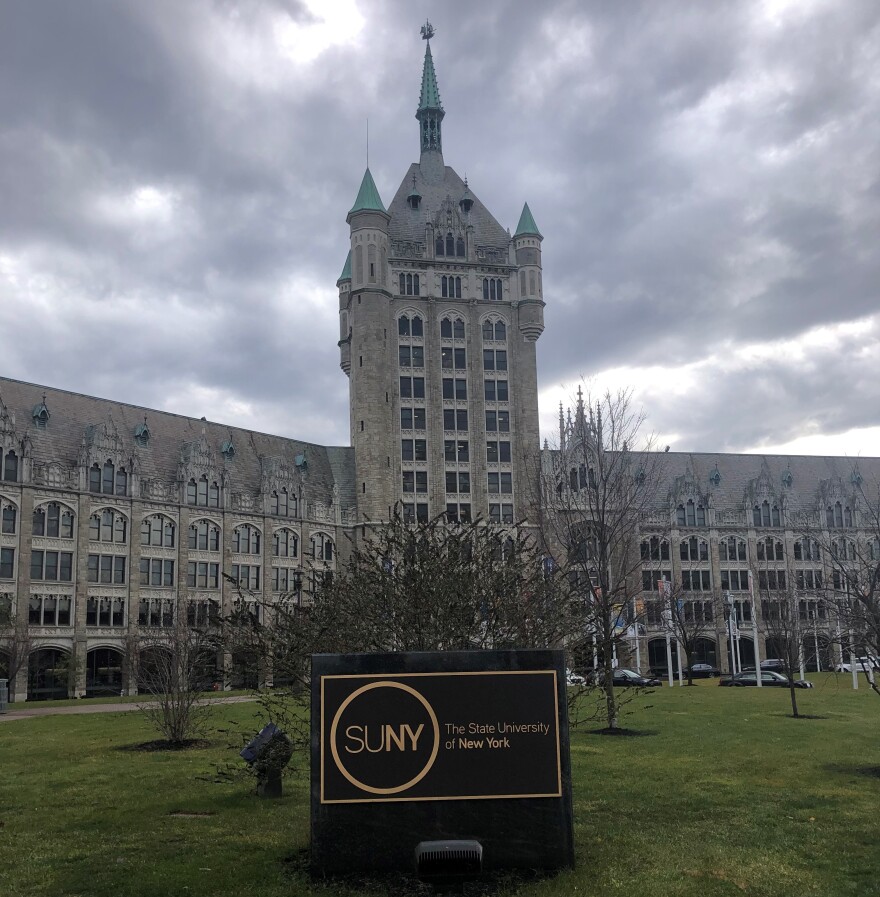  The SUNY administration building in Albany.