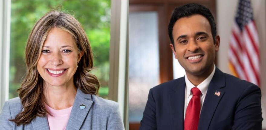 Amy Acton and Vivek Ramaswamy