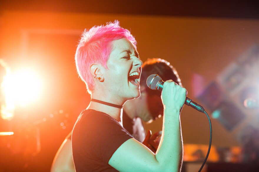 Kate Skales performing at Old Soul Brewing