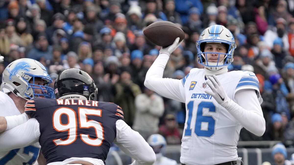 Jared Goff e os Lions Históricos: Vitória sobre os Bears em Incrível Estilo Jared Goff e os Lions Históricos: Vitória sobre os Bears em Incrível Estilo