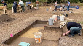 A team of professional and amateur archaeologists excavated the area around the Town Creek Indian Mound in October.