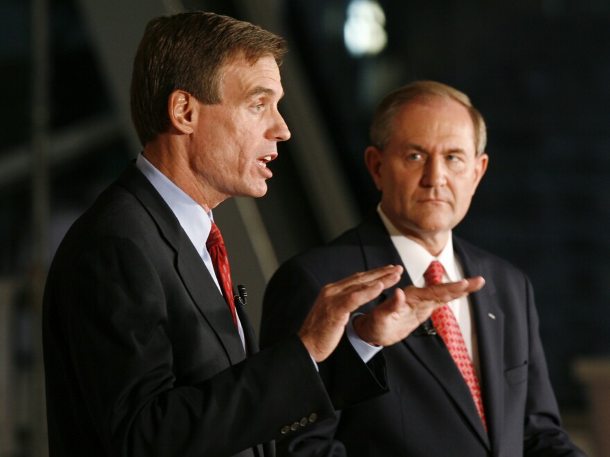 Gilmore ran for Senate in 2008, but lost by more than 30 points to his successor in the governor's office, Democrat Mark Warner.