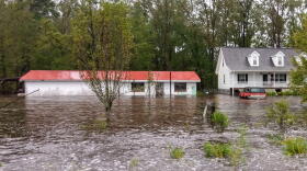 A house was flooded in Columbus County.