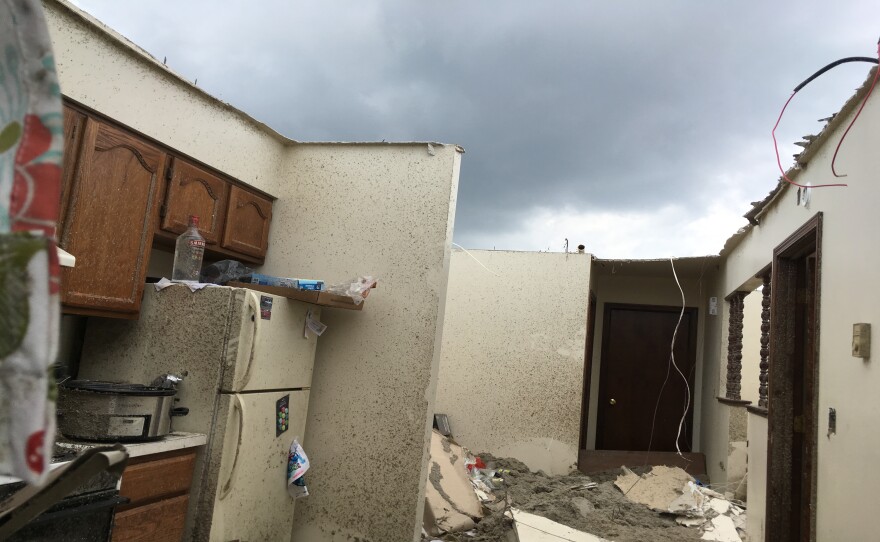 A confirmed tornado leaves behind a path of destruction in Celina.