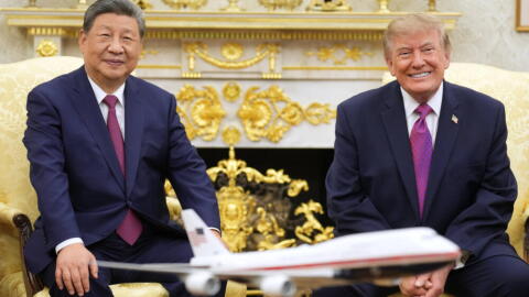 President Donald Trump and China's President Xi Jinping meet in the Oval Office of the White House, Thursday, Sept. 24, 2026, in Washington. (Jacquelyn Martin/AP)