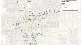 A map shows the proposed boundary for a new Downtown Development Authority in Boulder.