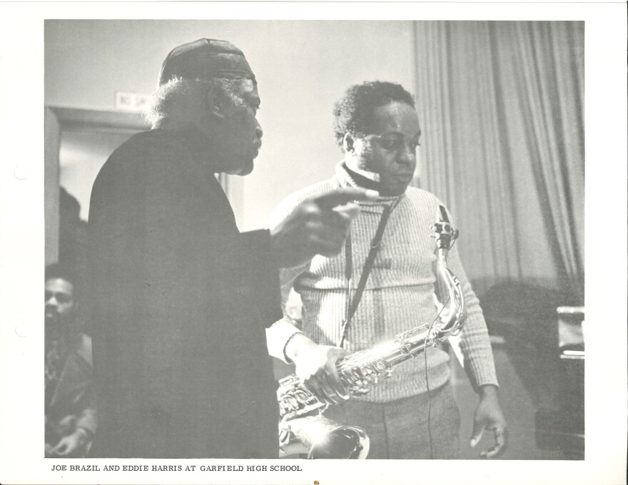 Joe Brazil directing the Black Academy of Music Community Orchestra