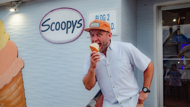 The Daytripper, Chet Garner, makes a stop to Scoopy's Veranda Ice Cream Shoppe 