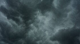 Storm clouds are seen over the Cincinnati Bengals NFL football practice in Cincinnati, Tuesday, Aug. 11, 2026. 