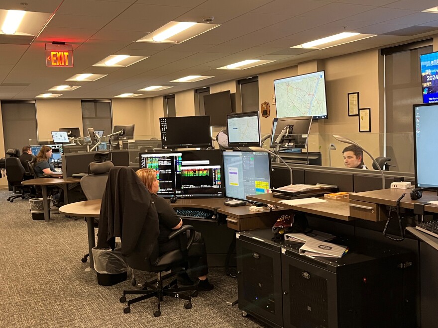 The Albany Police and Fire Department's new 911 communication center now occupies part of the ground floor as refurbishing continues at police headquarters on Henry Johnson Boulevard. 