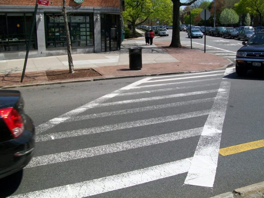  A crosswalk is shown.