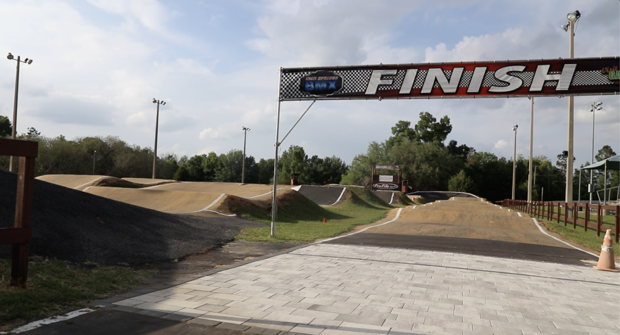 The city of High Springs built the BMX track in 2002, and it's now run by volunteers. (Kimberly Blum/WUFT News)