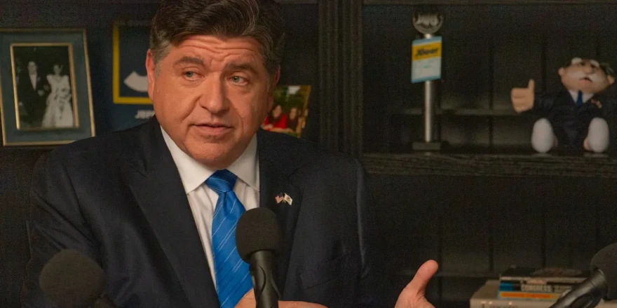 Gov. JB Pritzker discusses his plans for a third term in an interview with Capitol News Illinois in his Chicago campaign office on Oct. 1, 2026.