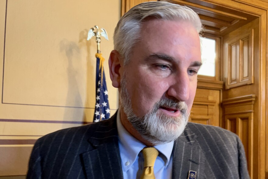 Gov. Eric Holcomb was invited to present to the United Nations climate change conference about Indiana's efforts to diversify its energy sources.