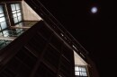The St. Louis City Justice Center is illuminated by the moon on Tuesday, Jan. 27, 2026, in downtown St. Louis.