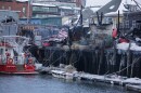 The aftermath of a fire on the Portland waterfront on Saturday, Dec. 27, 2025.